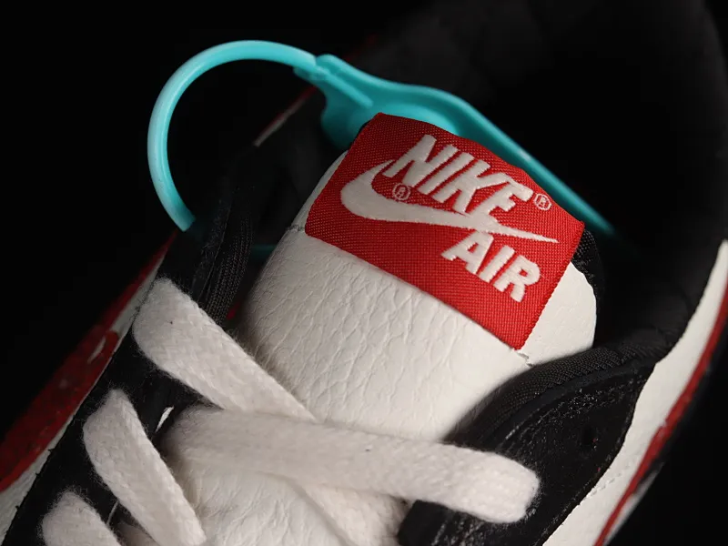 All categories Air Jordan Jordan series basketball shoes Air Jordan 1 Low Z version Air Jordan 1 Low AJ1 Joe 1 black and white red burst pattern low-top cultural basketball shoes DZ0798-108